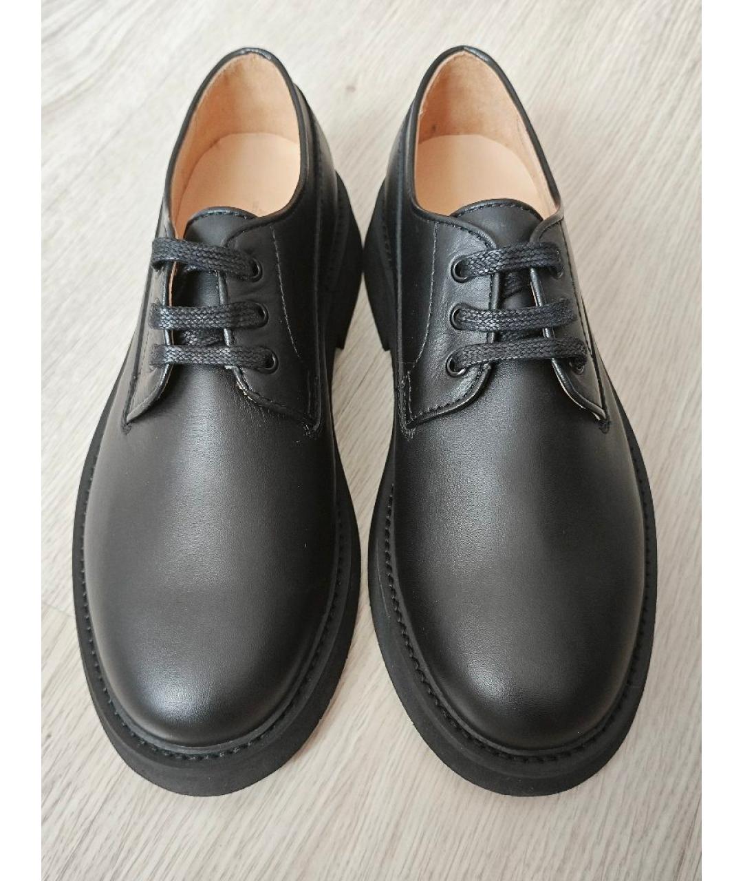 A.P.C. Черные кожаные туфли, фото 2