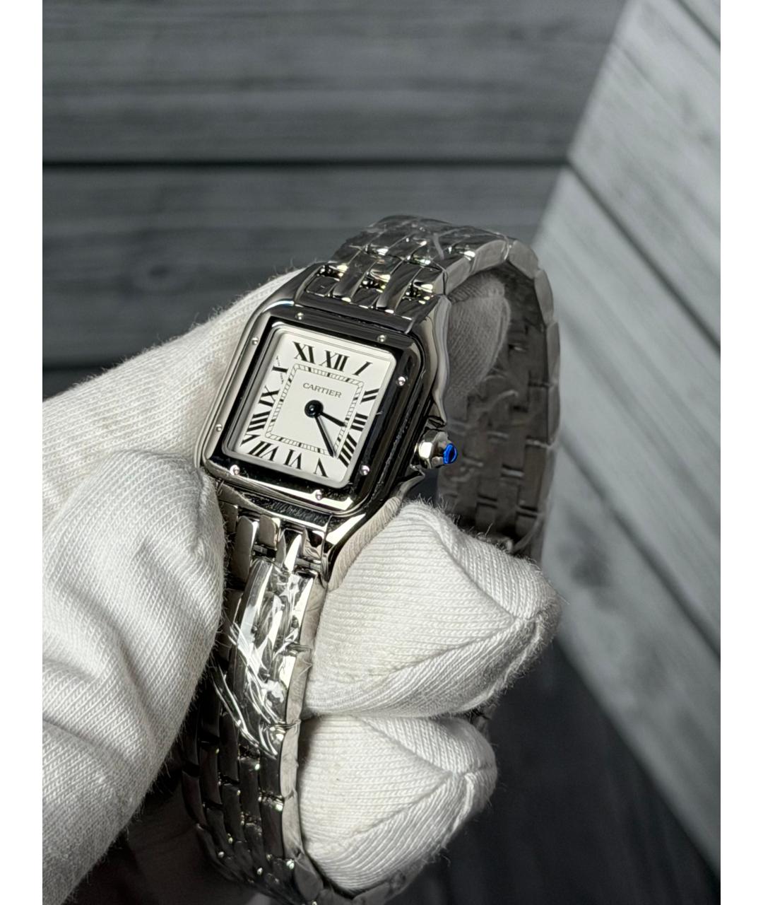 CARTIER Белые часы, фото 4