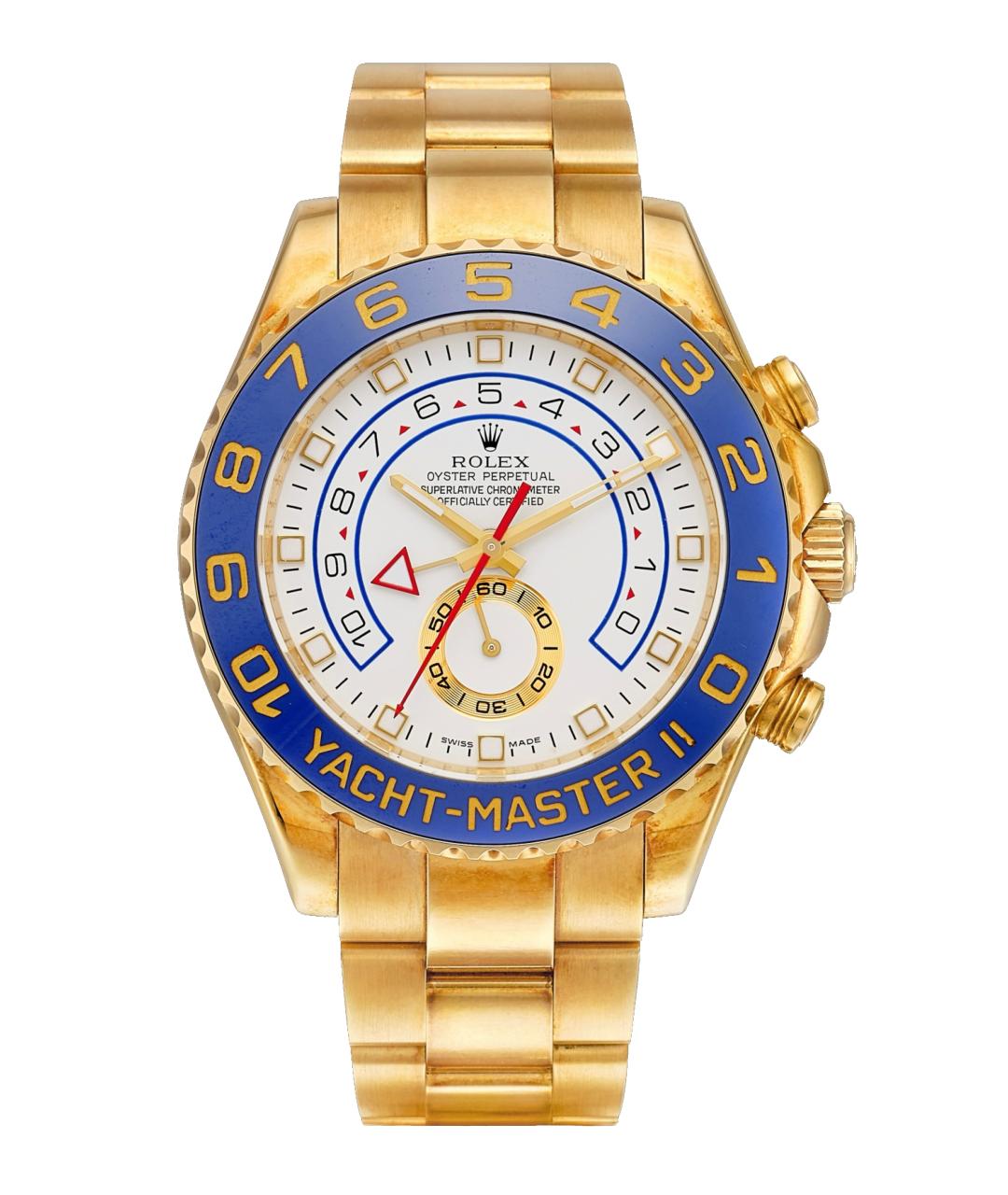 ROLEX Белые часы из желтого золота, фото 1
