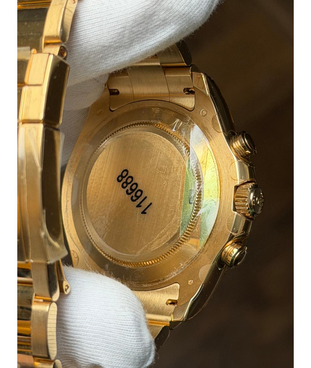 ROLEX Белые часы из желтого золота, фото 8