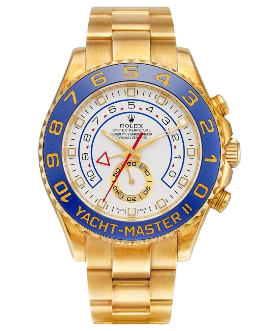 ROLEX Белые часы из желтого золота, фото 10