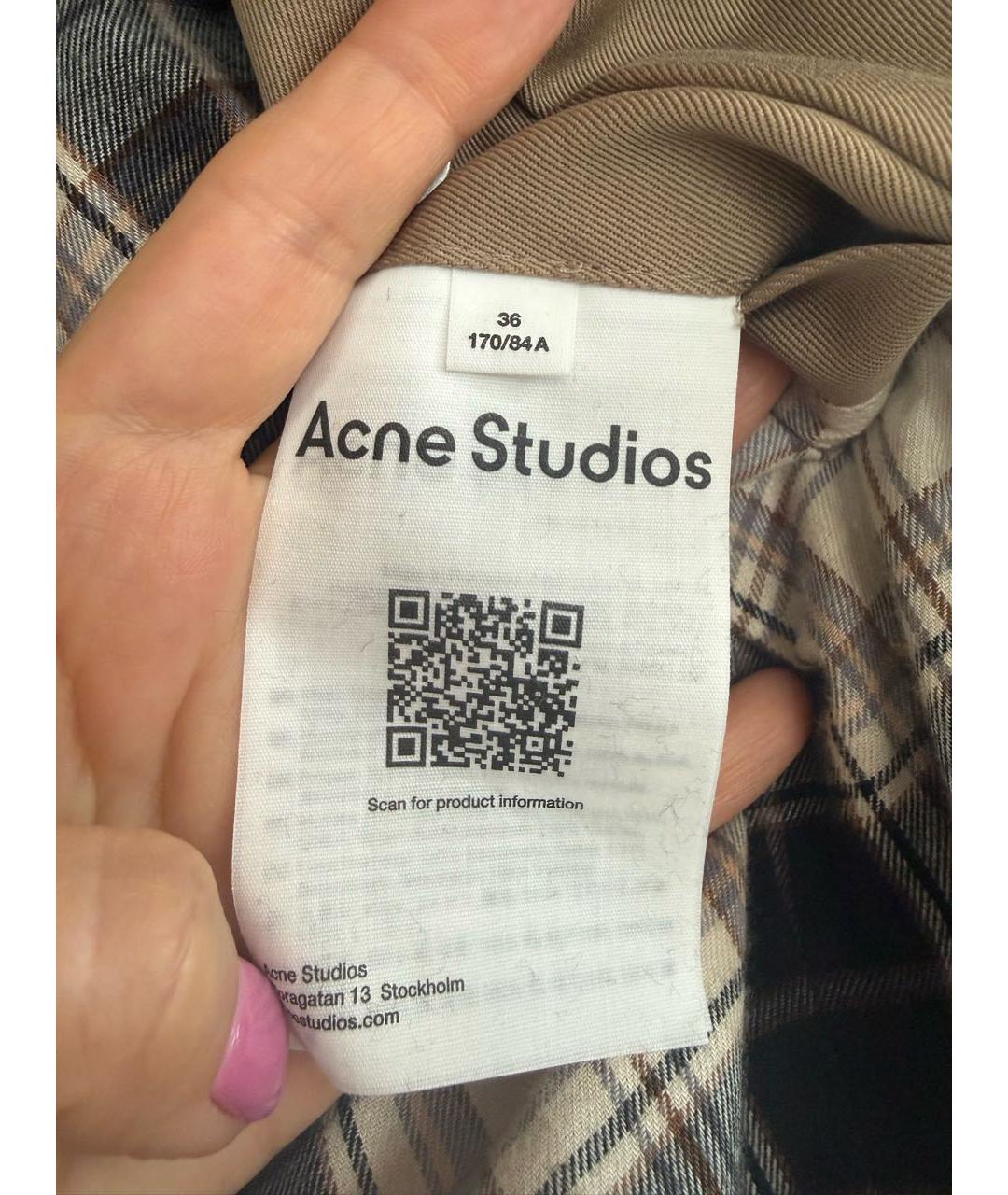 ACNE STUDIOS Бежевая хлопковая куртка, фото 5