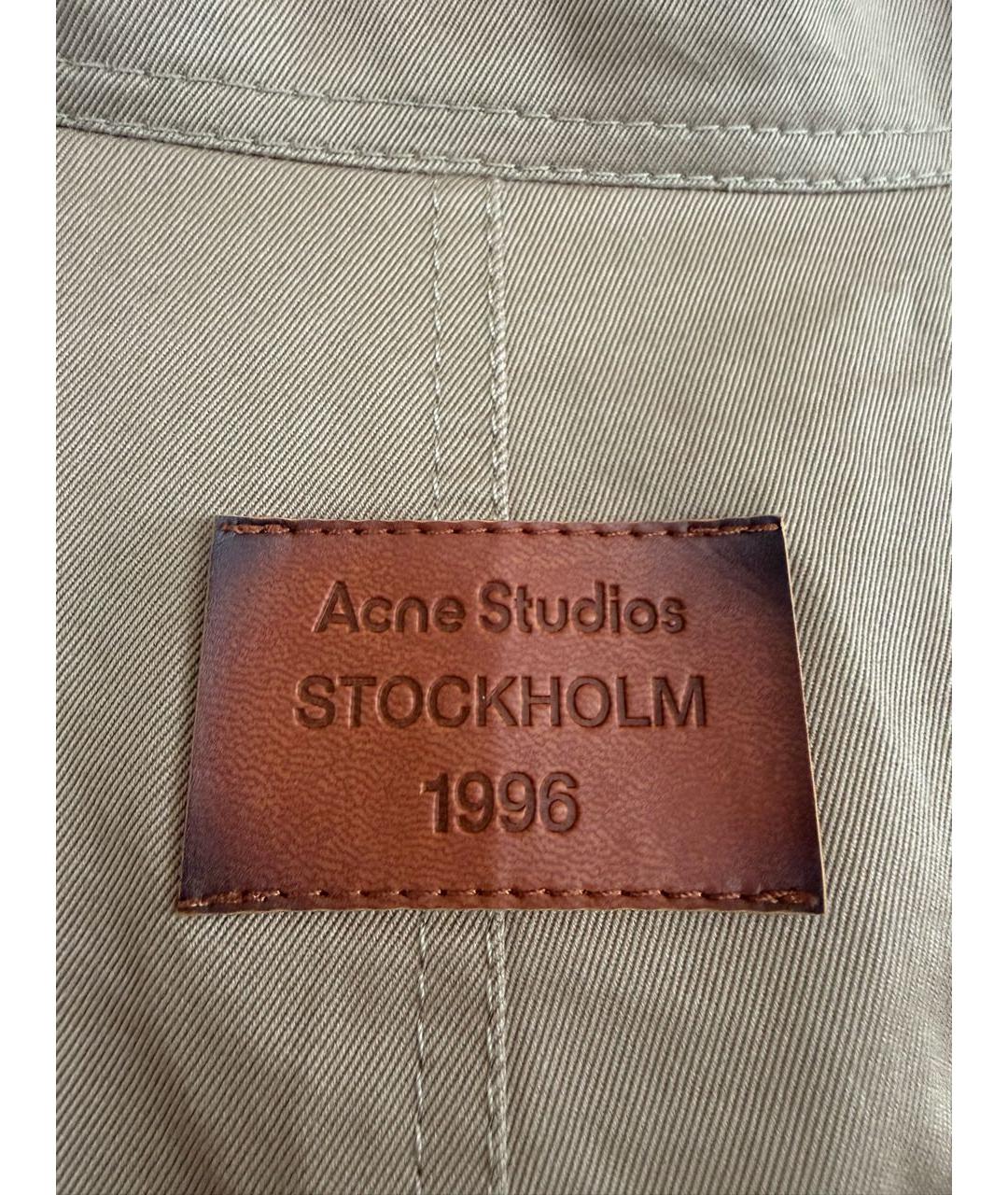 ACNE STUDIOS Бежевая хлопковая куртка, фото 3