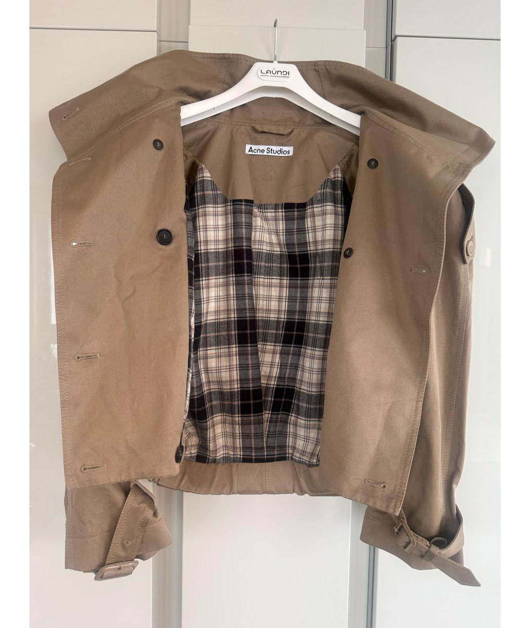 ACNE STUDIOS Бежевая хлопковая куртка, фото 4