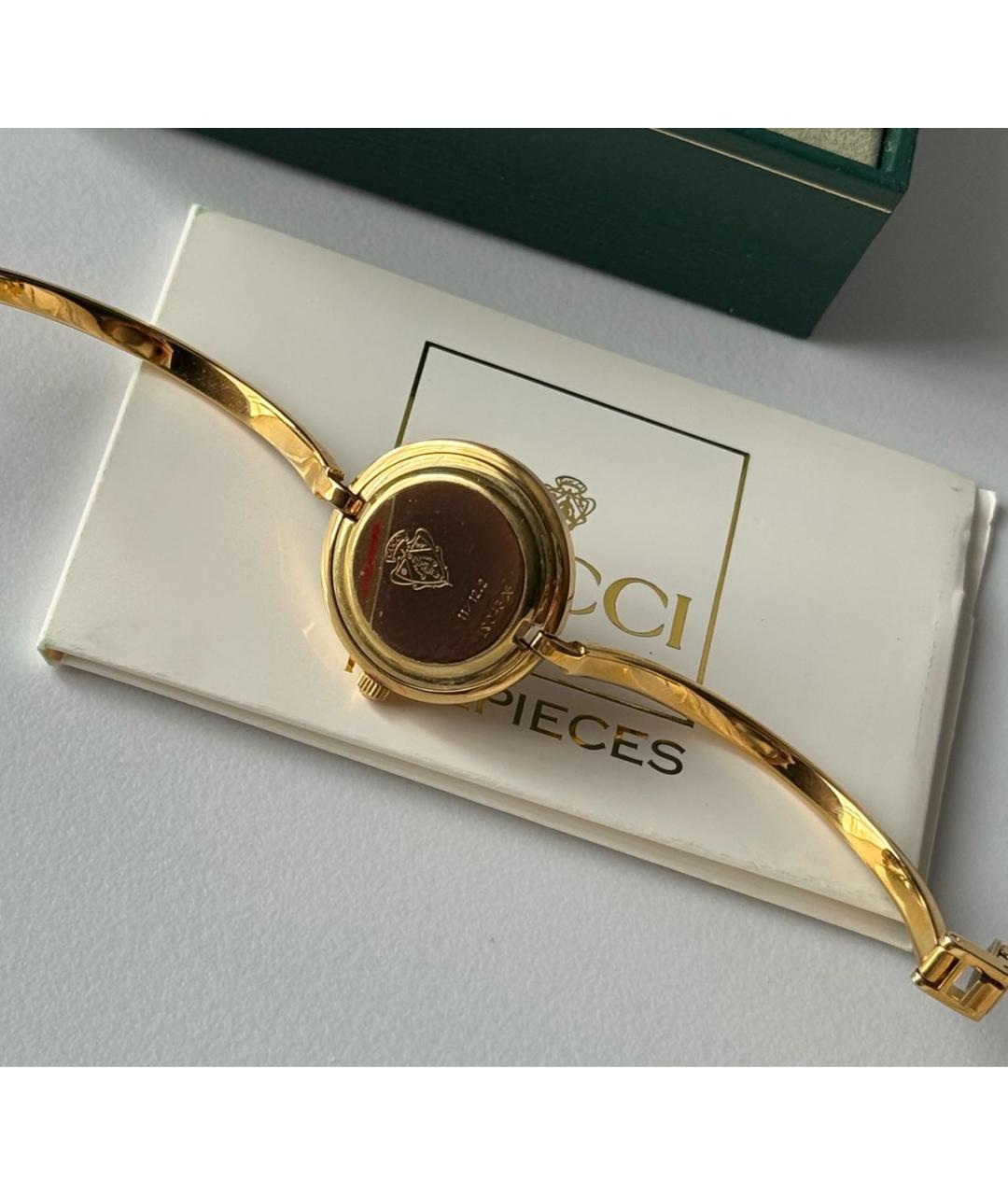 GUCCI Золотые позолоченные часы, фото 5