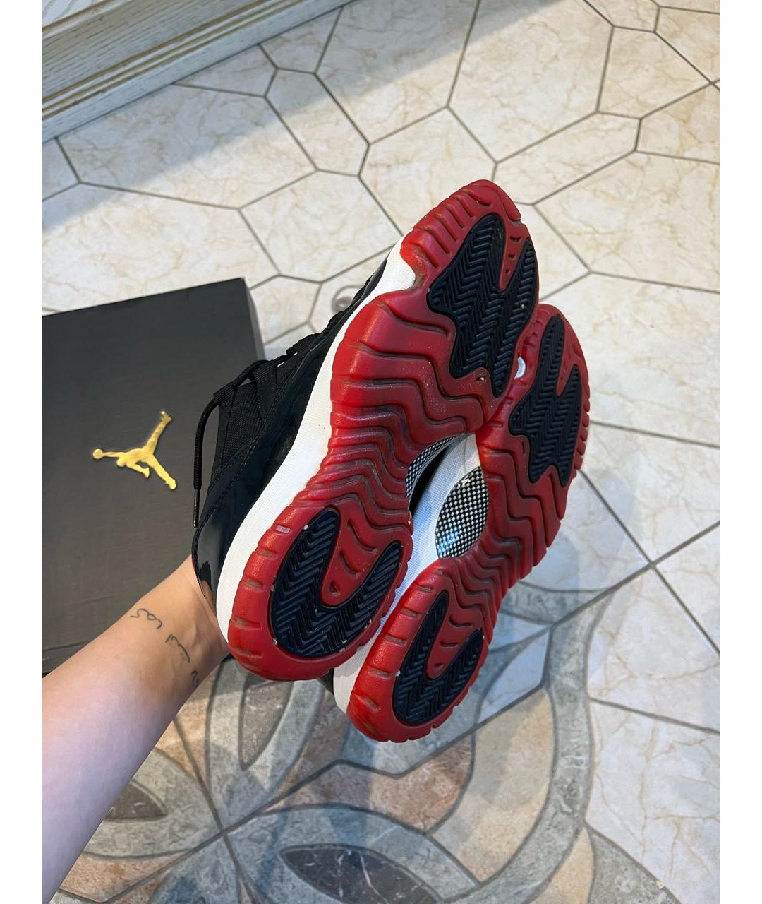 NIKE Черные кроссовки из лакированной кожи, фото 3