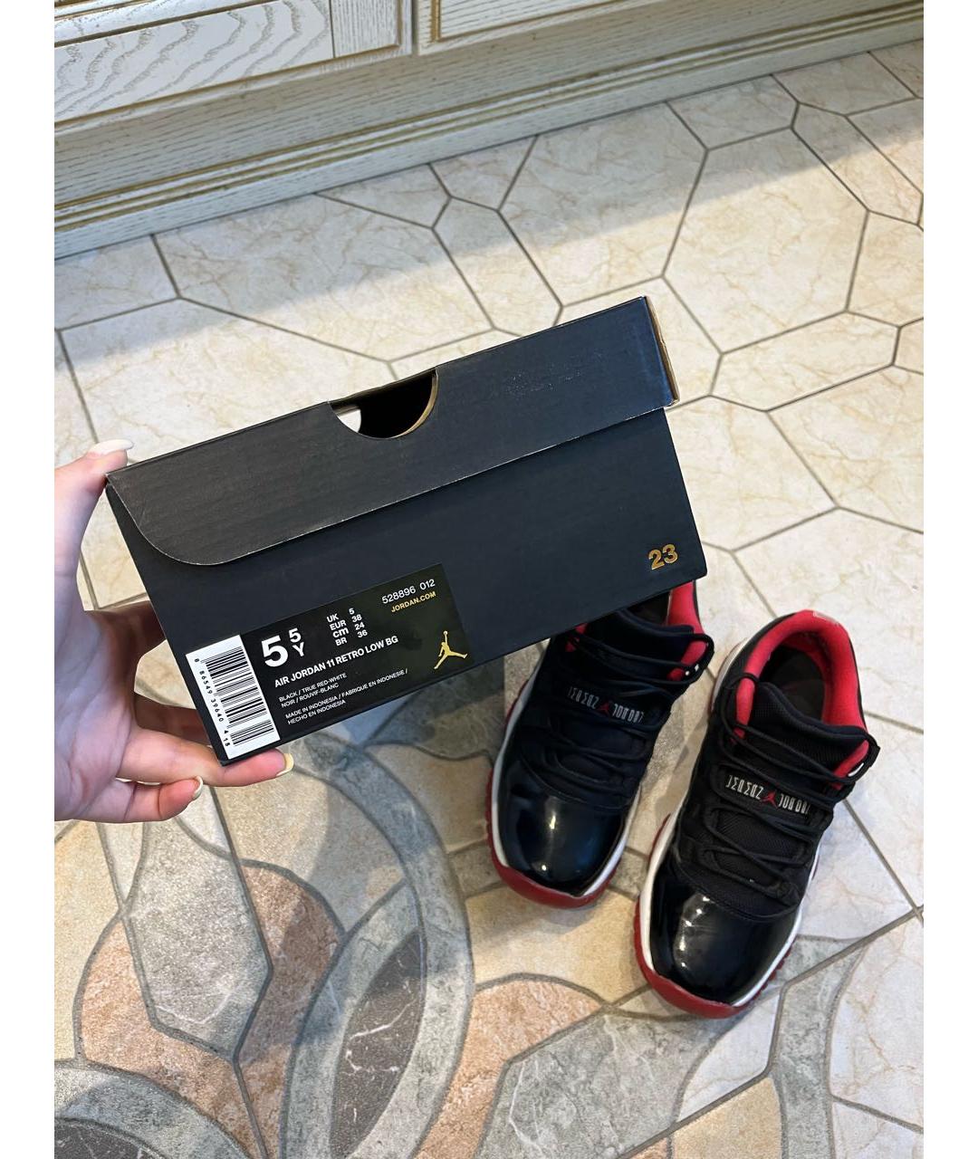NIKE Черные кроссовки из лакированной кожи, фото 6