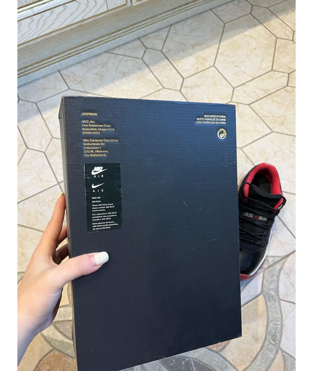 NIKE Черные кроссовки из лакированной кожи, фото 7