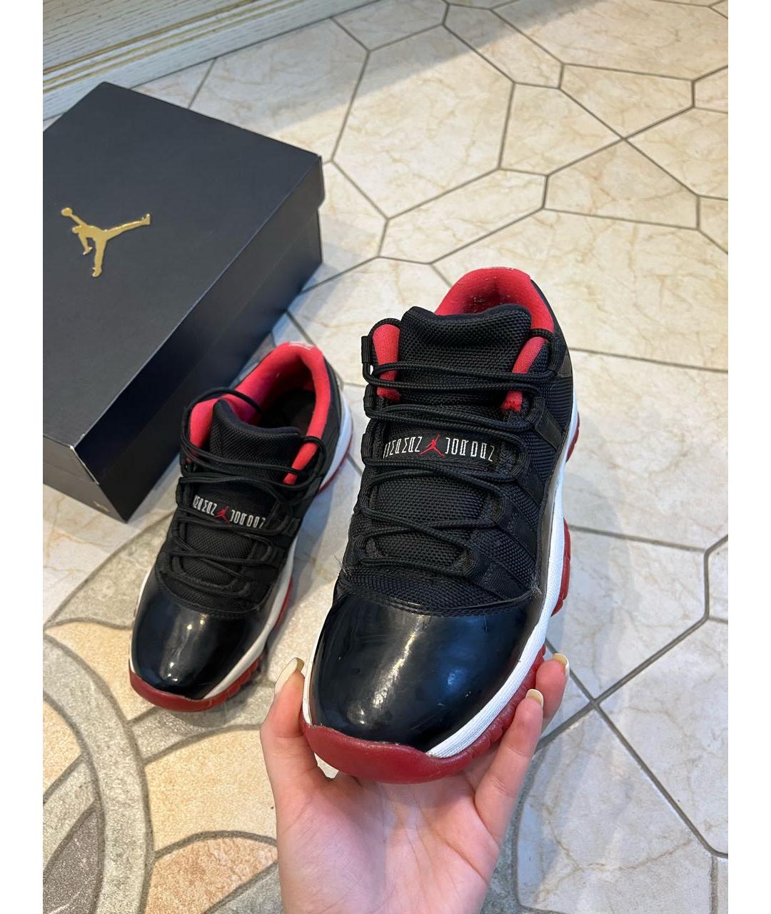 NIKE Черные кроссовки из лакированной кожи, фото 4