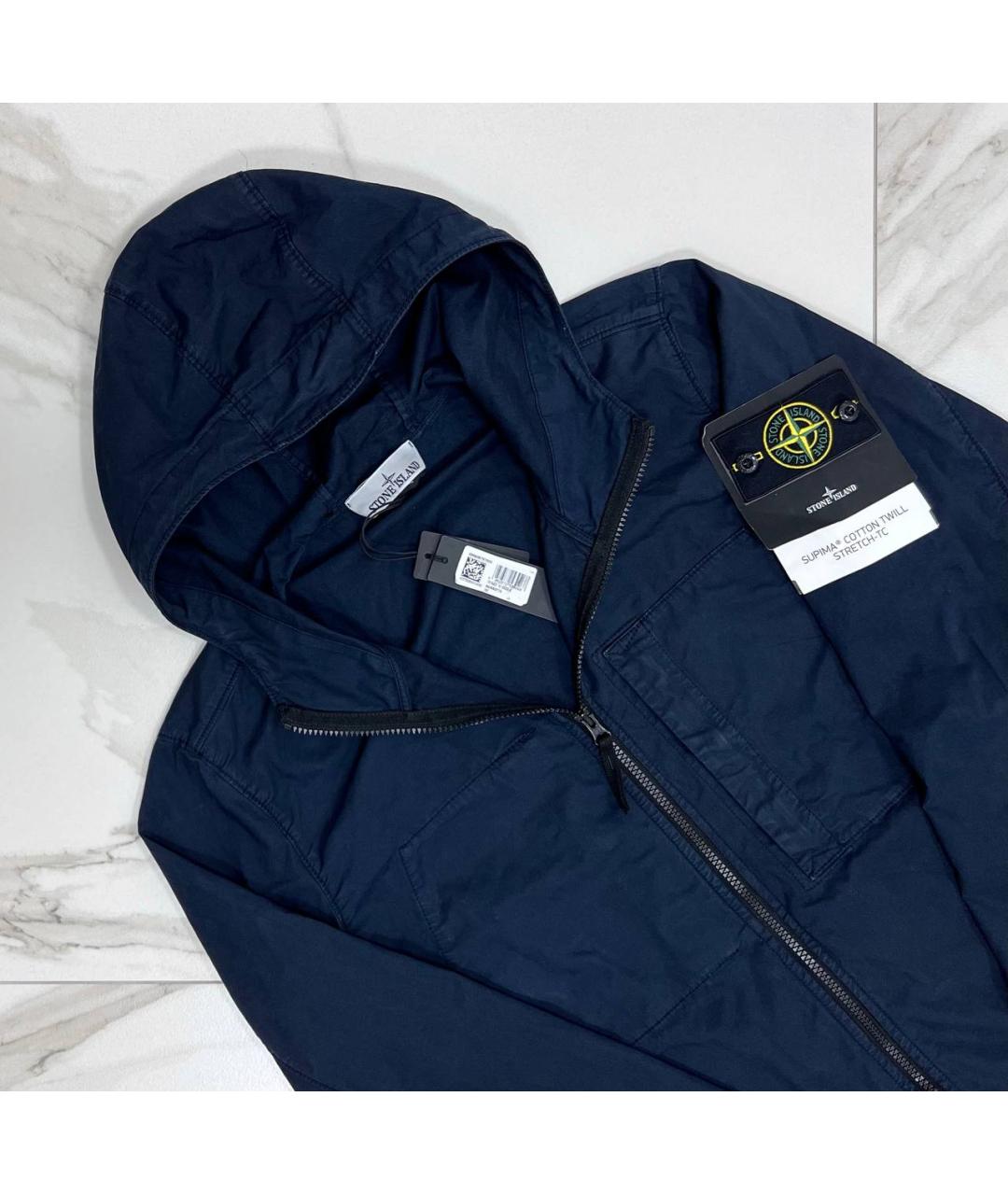 STONE ISLAND Темно-синяя куртка, фото 2