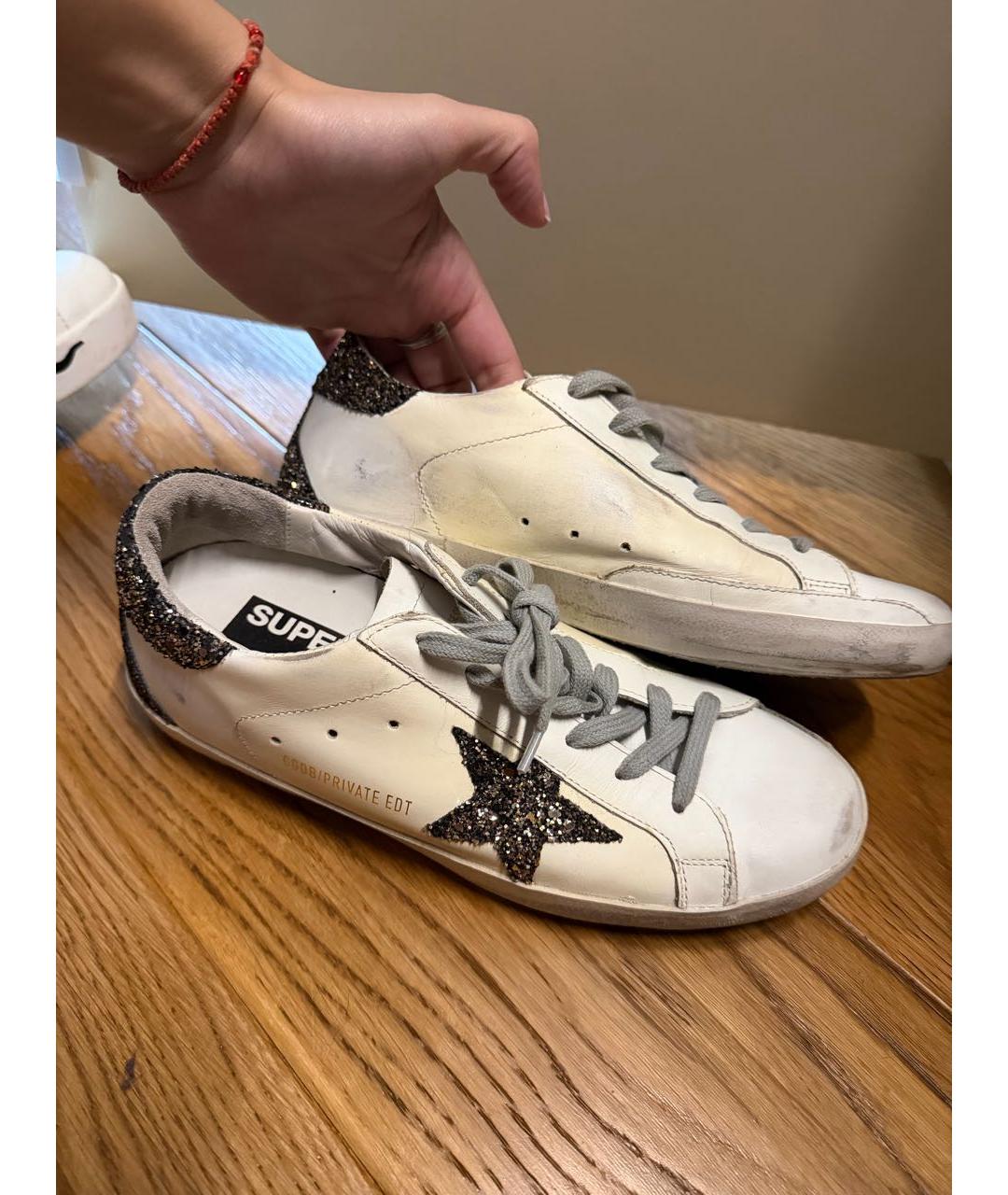 GOLDEN GOOSE DELUXE BRAND Белые кожаные кеды, фото 2