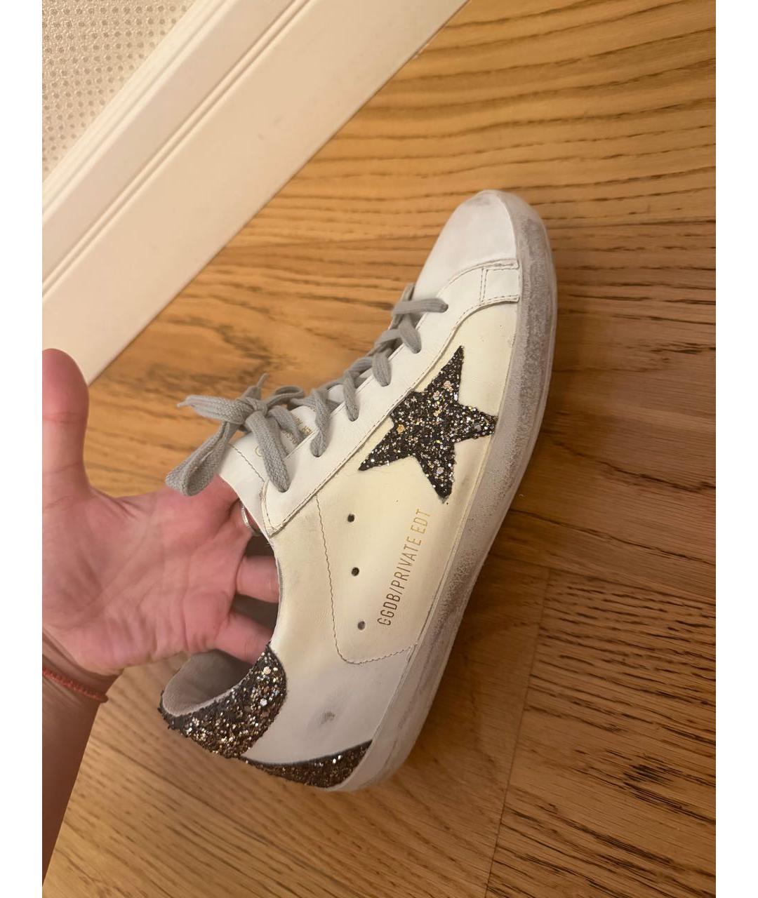 GOLDEN GOOSE DELUXE BRAND Белые кожаные кеды, фото 4