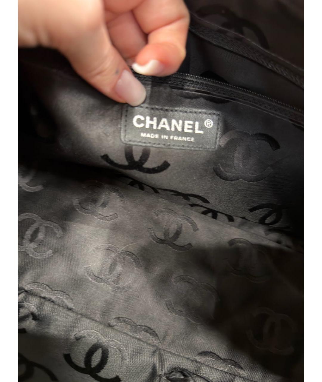 CHANEL Бежевая кожаная сумка с короткими ручками, фото 8