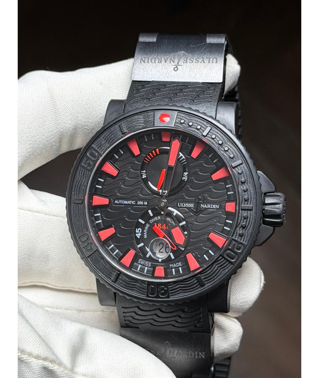 Ulysse Nardin Красные часы, фото 3