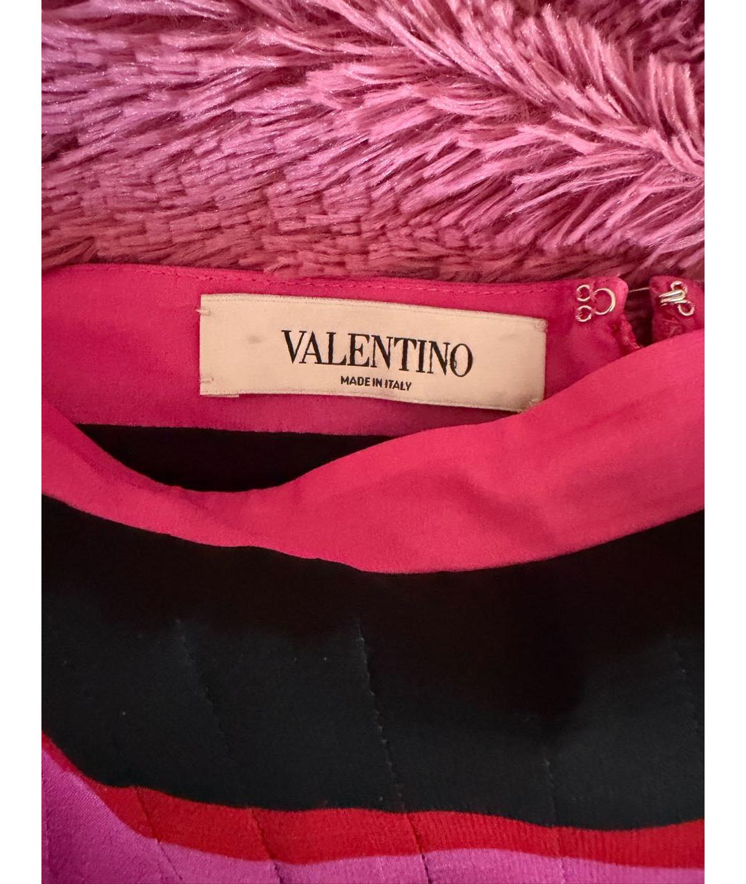 VALENTINO Мульти шелковая юбка макси, фото 4