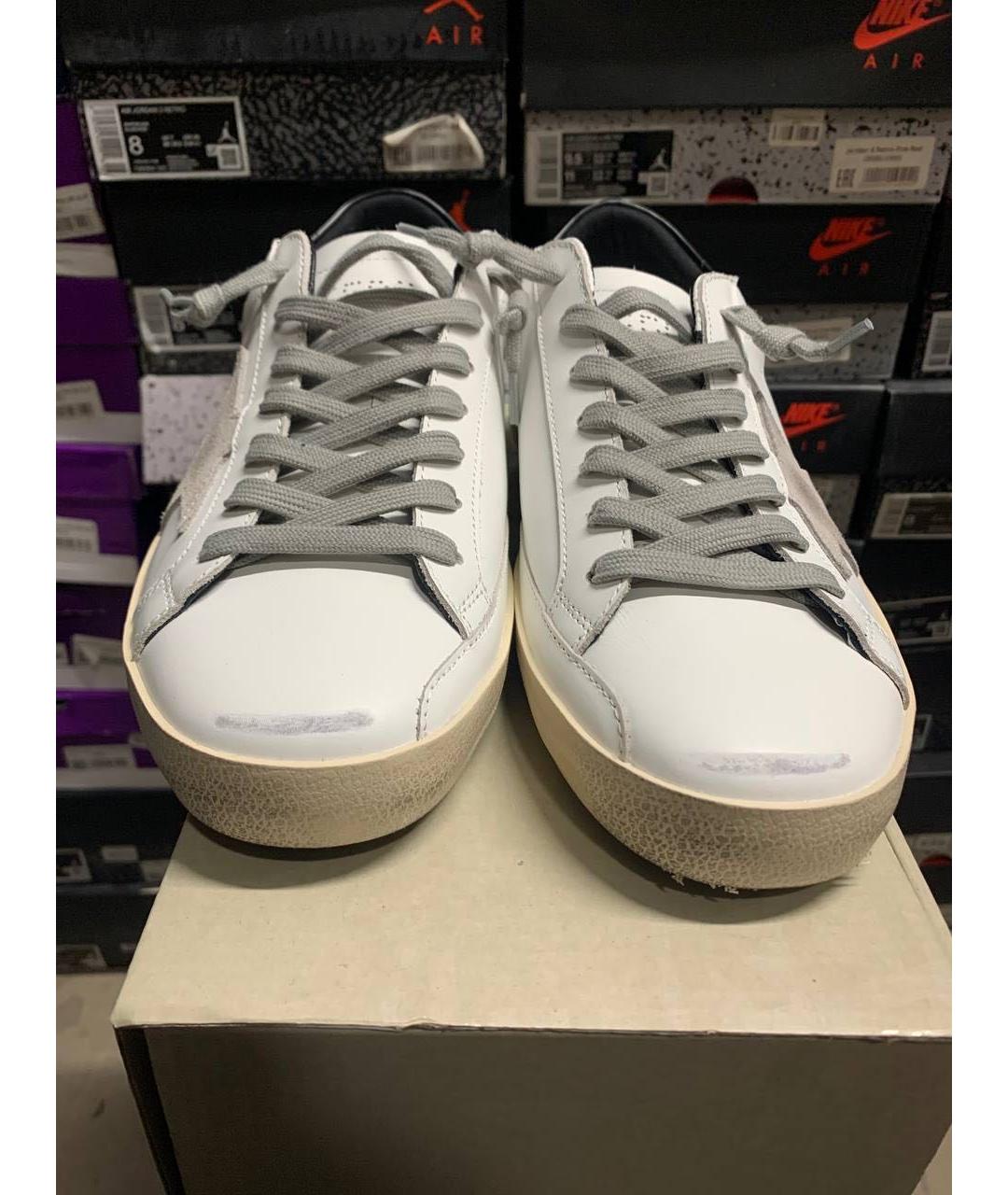 GOLDEN GOOSE DELUXE BRAND Белые бархатные кеды, фото 2