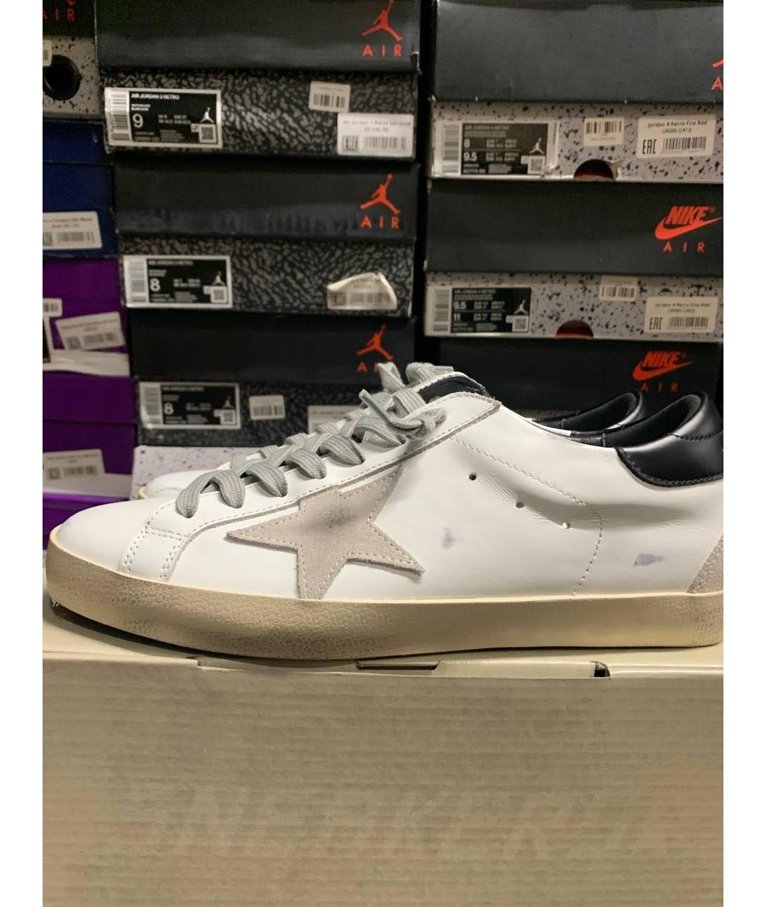 GOLDEN GOOSE DELUXE BRAND Белые бархатные кеды, фото 3