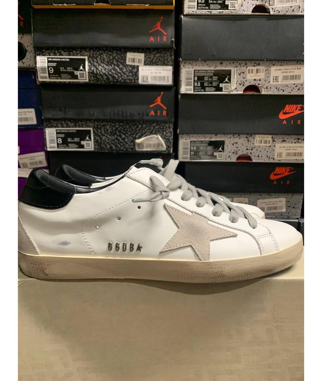 GOLDEN GOOSE DELUXE BRAND Белые бархатные кеды, фото 5