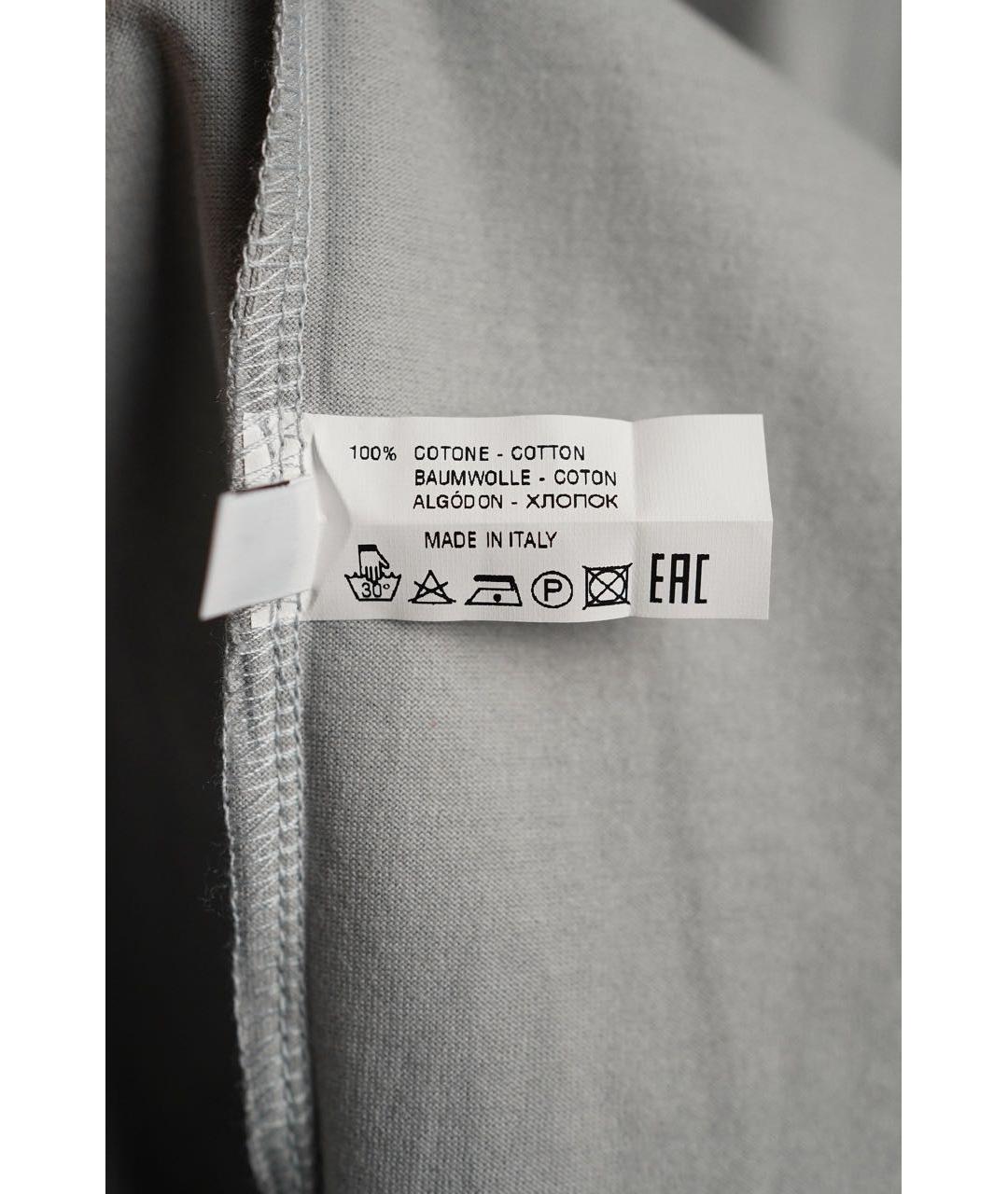 KITON Серая хлопковая футболка, фото 5