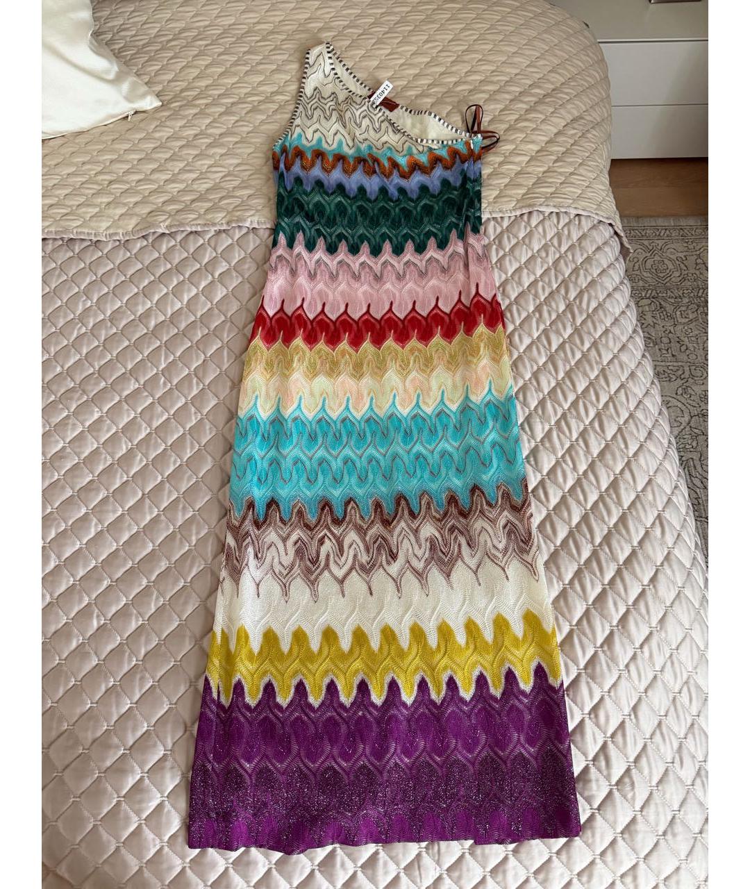 MISSONI Мульти вискозное повседневное платье, фото 7