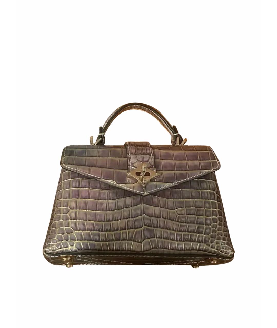 LOUIS VUITTON Серая кожаная сумка через плечо, фото 1