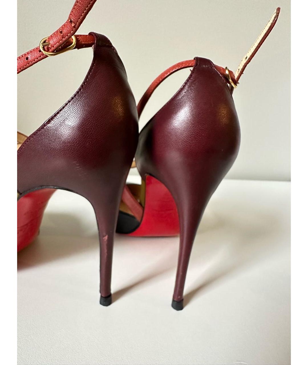CHRISTIAN LOUBOUTIN Черные кожаные туфли, фото 5