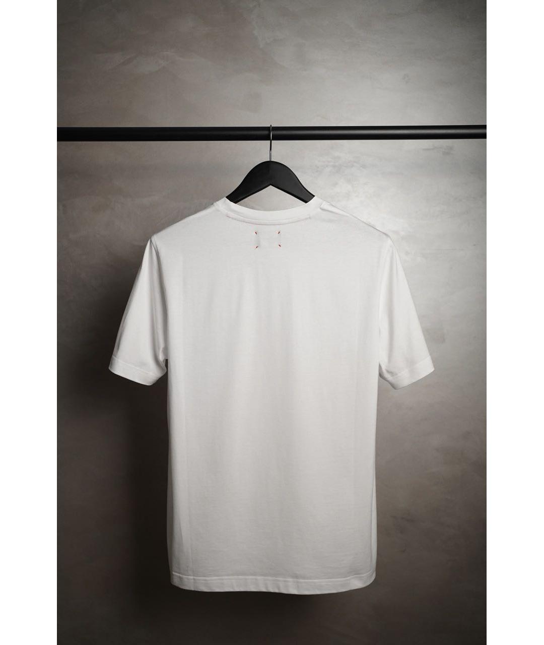 KITON Белая хлопковая футболка, фото 2