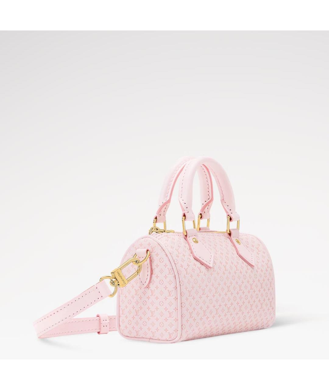 LOUIS VUITTON Розовая кожаная сумка тоут, фото 2