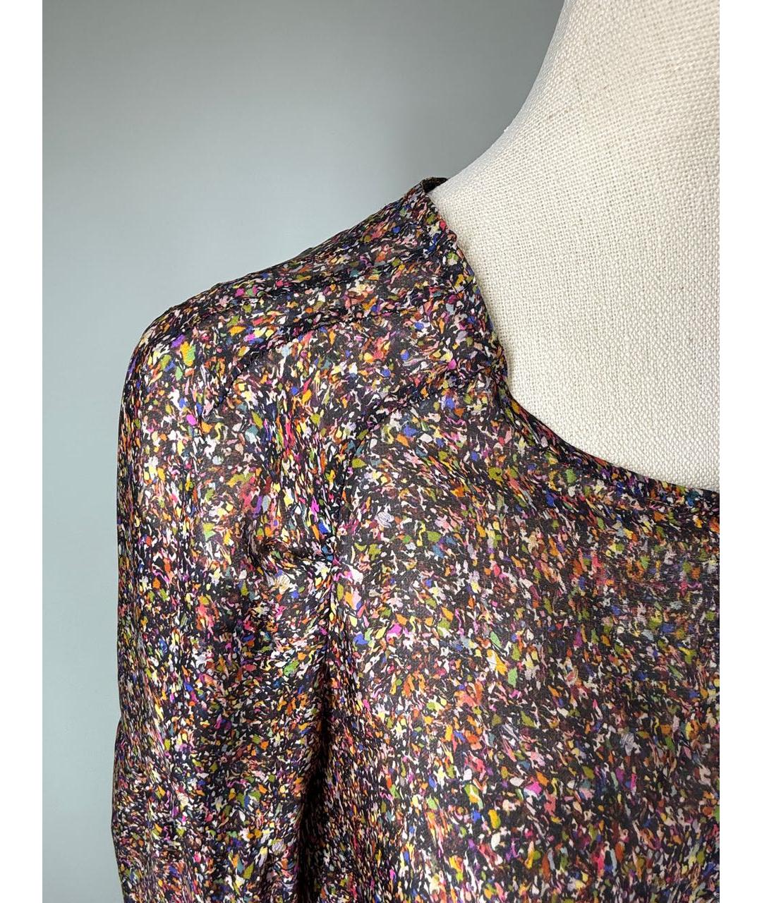 DRIES VAN NOTEN Мульти шелковое коктейльное платье, фото 7