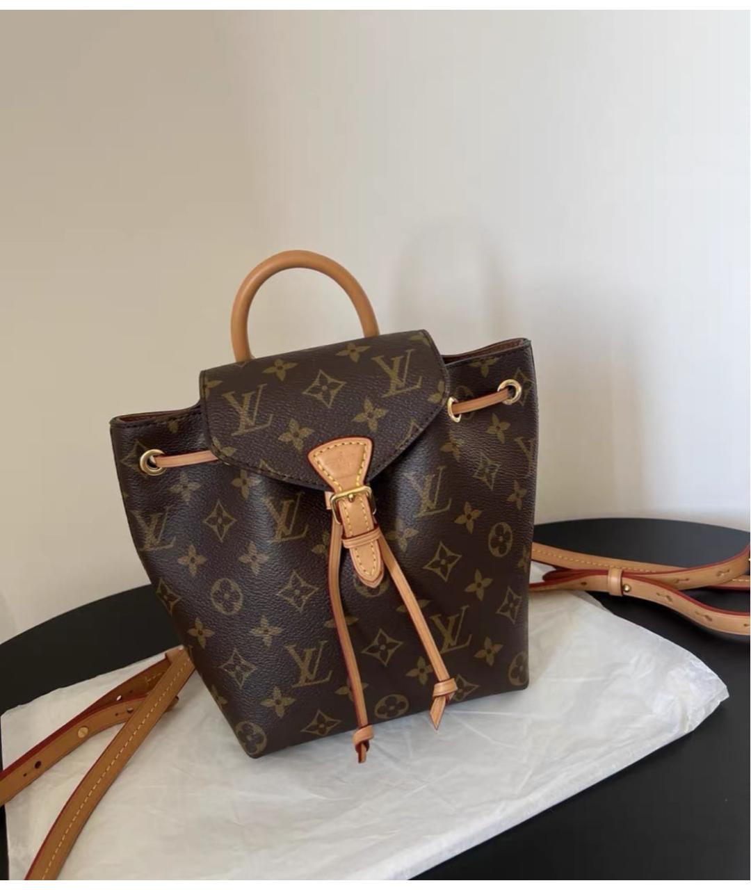 LOUIS VUITTON Коричневый рюкзак, фото 6