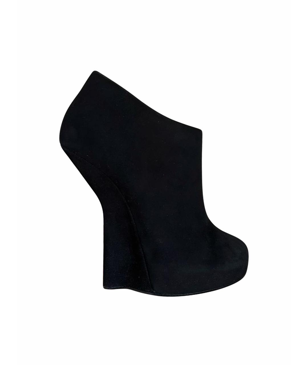 GIUSEPPE ZANOTTI DESIGN Черные замшевые ботильоны, фото 1
