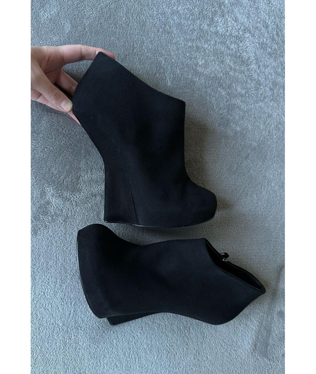 GIUSEPPE ZANOTTI DESIGN Черные замшевые ботильоны, фото 3
