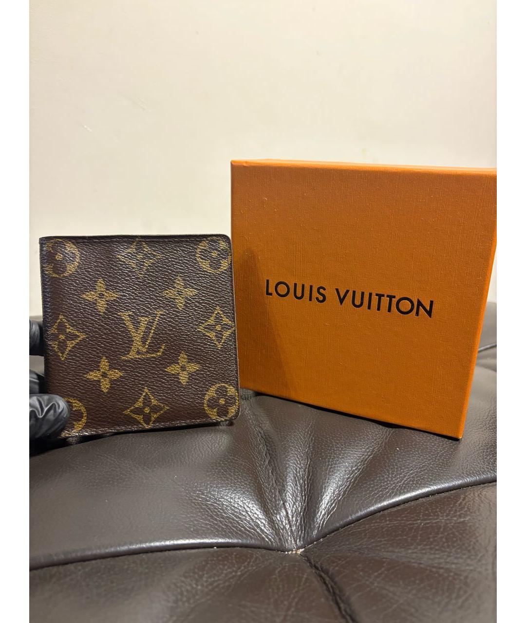 LOUIS VUITTON Коричневый кошелек, фото 6