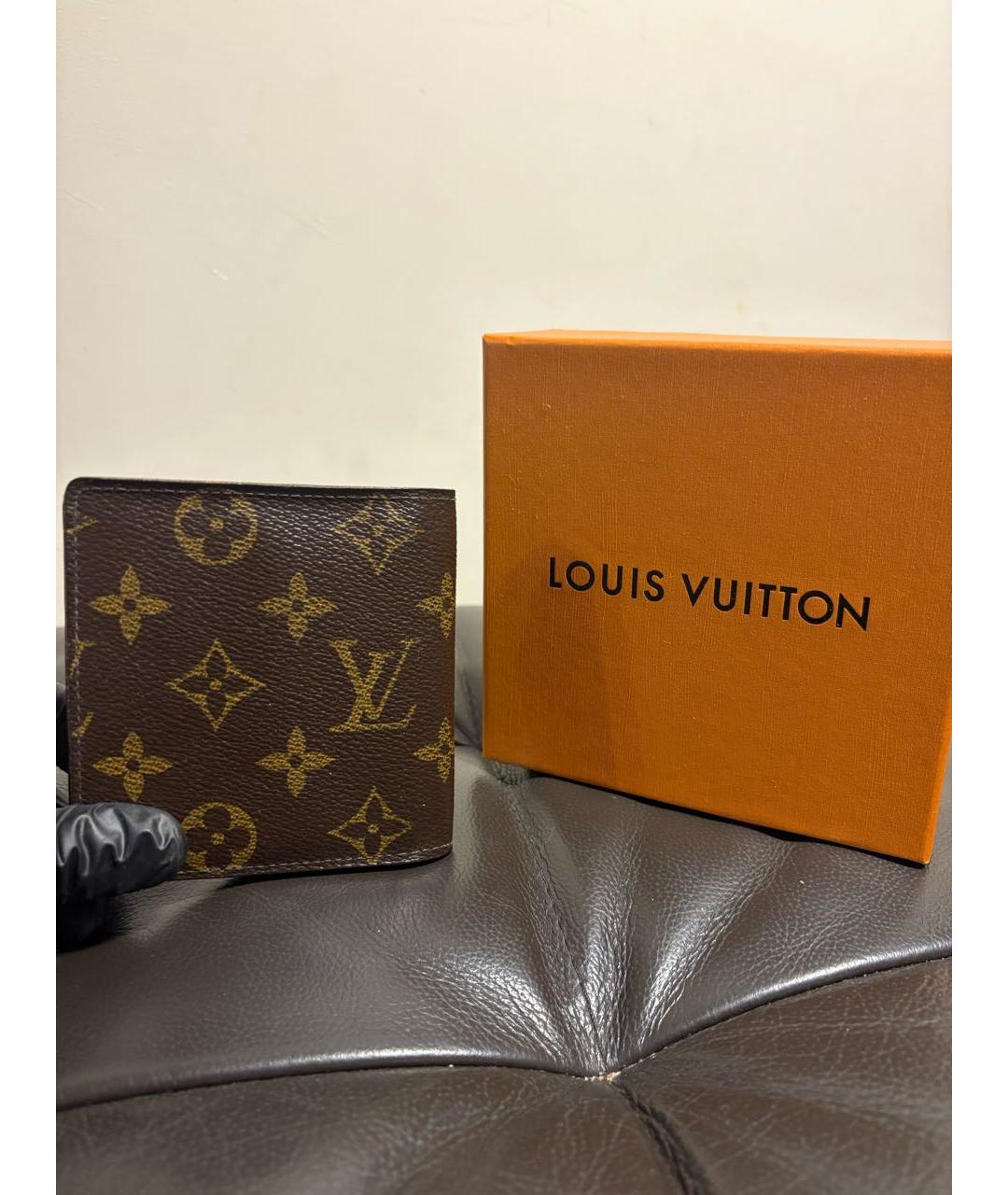 LOUIS VUITTON Коричневый кошелек, фото 2