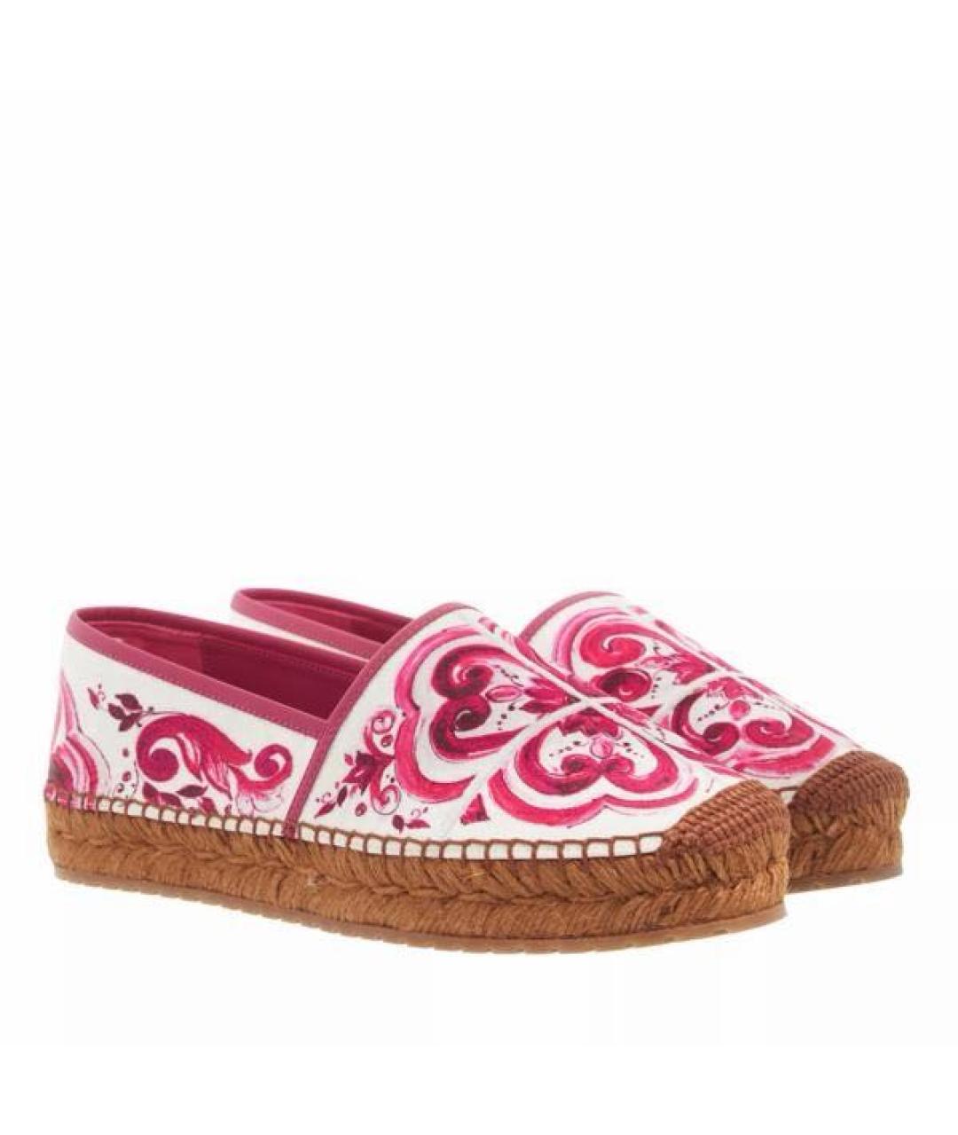 DOLCE&GABBANA Розовые кожаные эспадрильи, фото 7