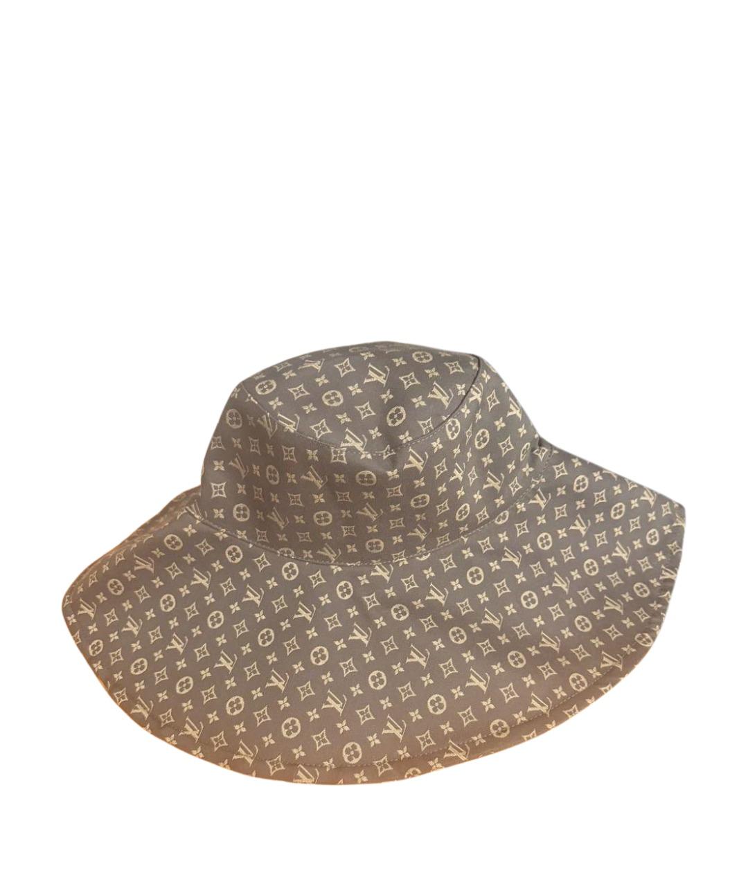 LOUIS VUITTON Коричневая хлопковая шляпа, фото 2