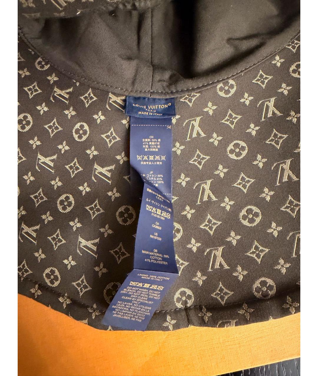 LOUIS VUITTON Коричневая хлопковая шляпа, фото 3