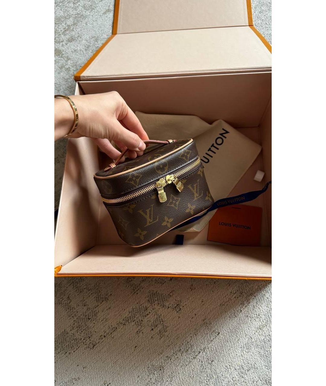 LOUIS VUITTON Бежевая косметичка, фото 4