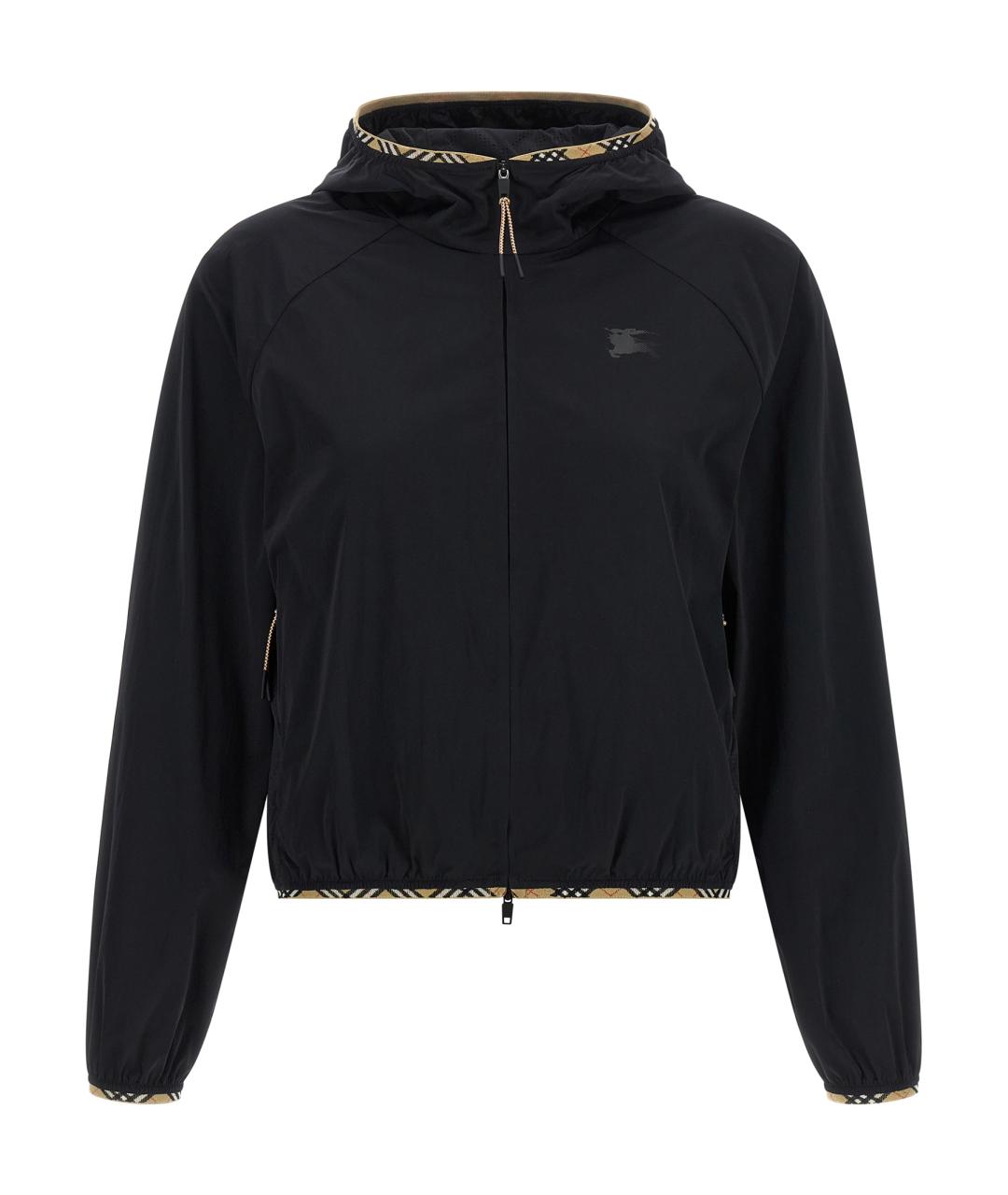 BURBERRY Черная полиамидовая куртка, фото 1