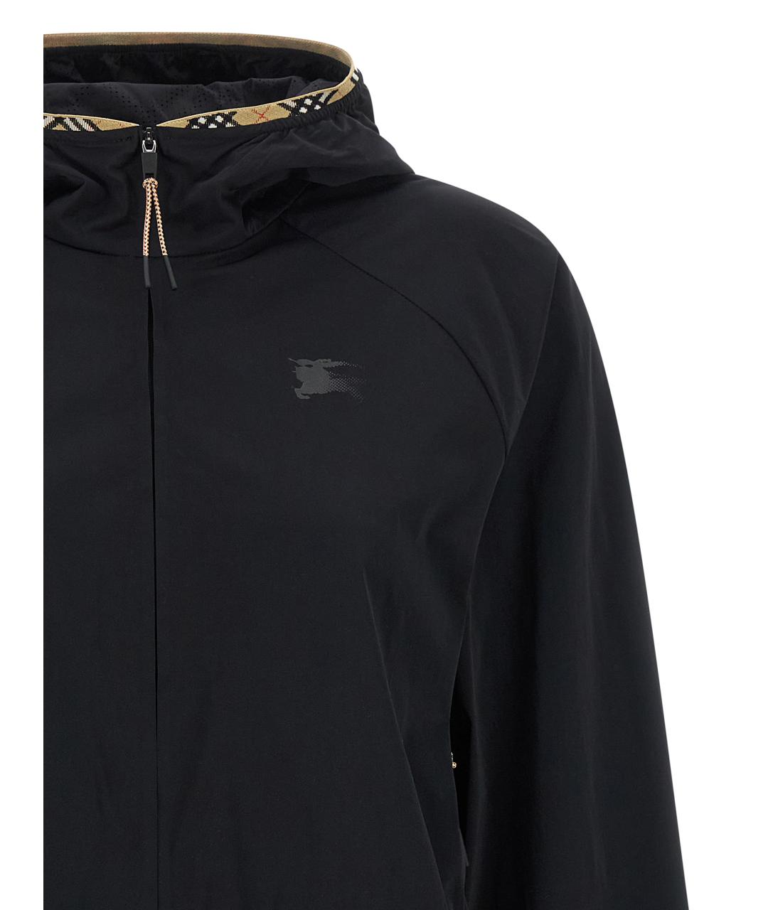 BURBERRY Черная полиамидовая куртка, фото 3