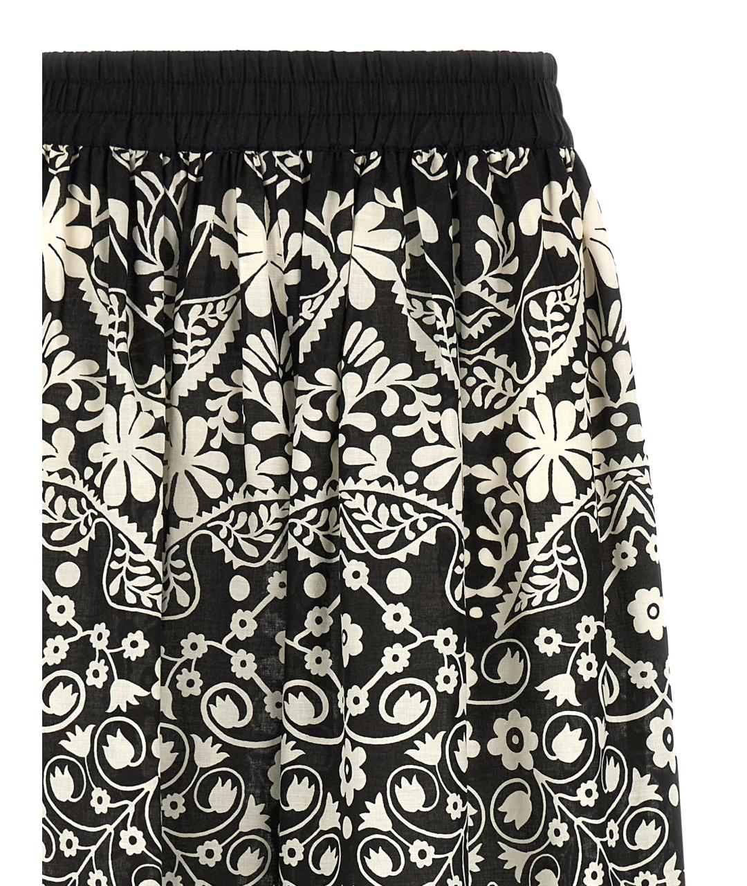 WEEKEND MAX MARA Мульти хлопковые брюки широкие, фото 3