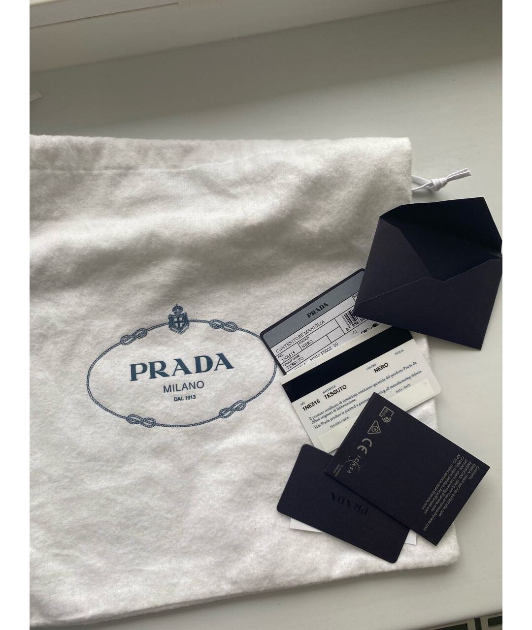 PRADA Черная синтетическая сумка тоут, фото 7