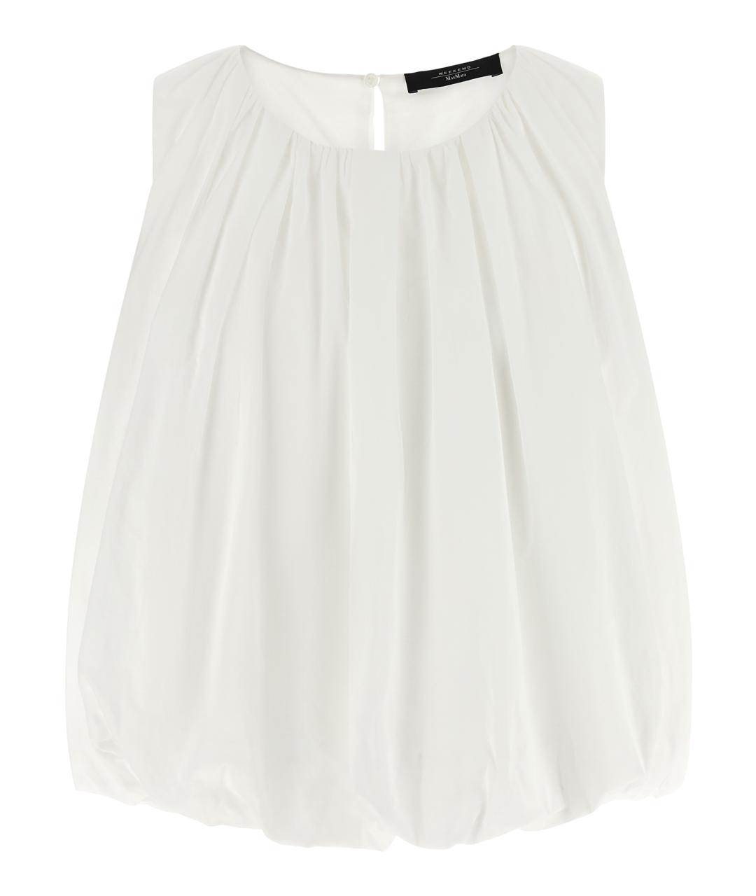 WEEKEND MAX MARA Белая хлопковая блузы, фото 1