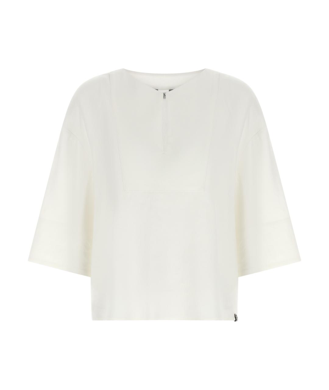 MAX MARA Белая льняная блузы, фото 1