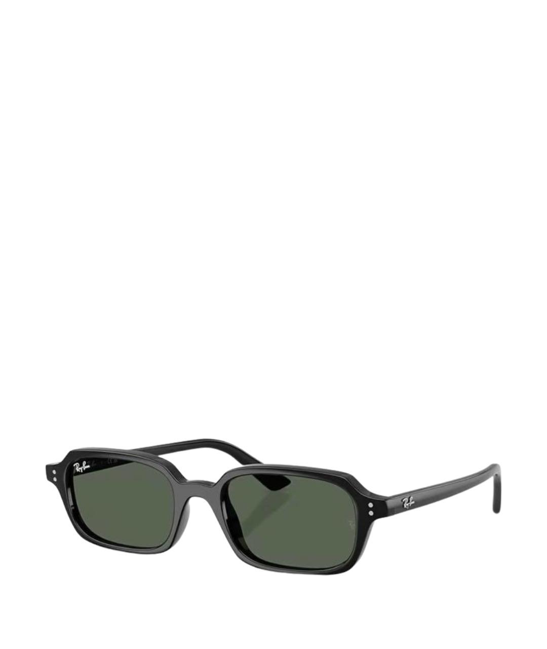 RAY BAN Черные пластиковые солнцезащитные очки, фото 1