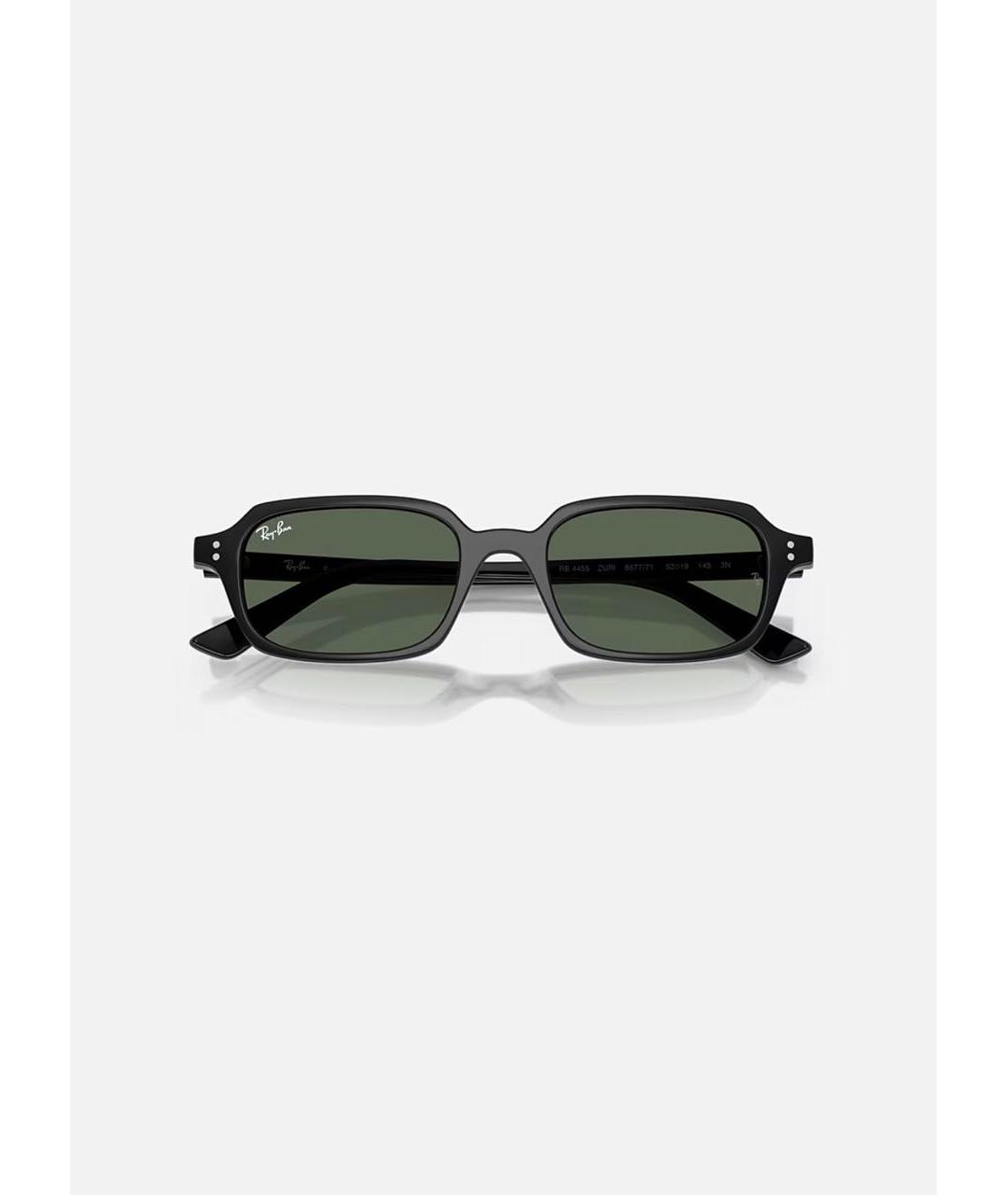 RAY BAN Черные пластиковые солнцезащитные очки, фото 2
