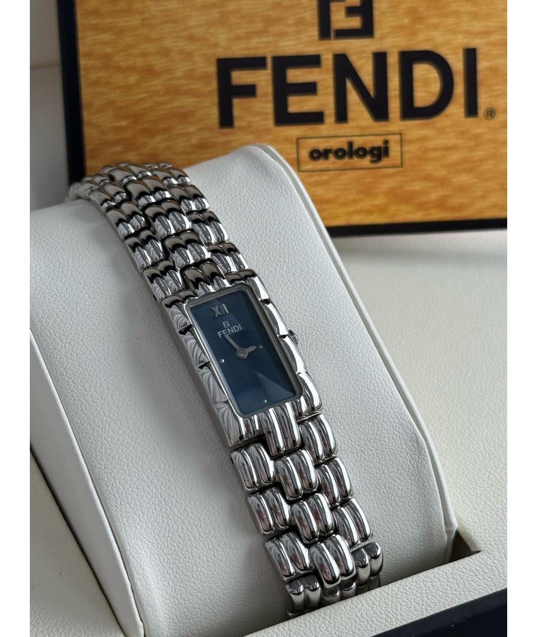 FENDI Серебряные стальные часы, фото 5