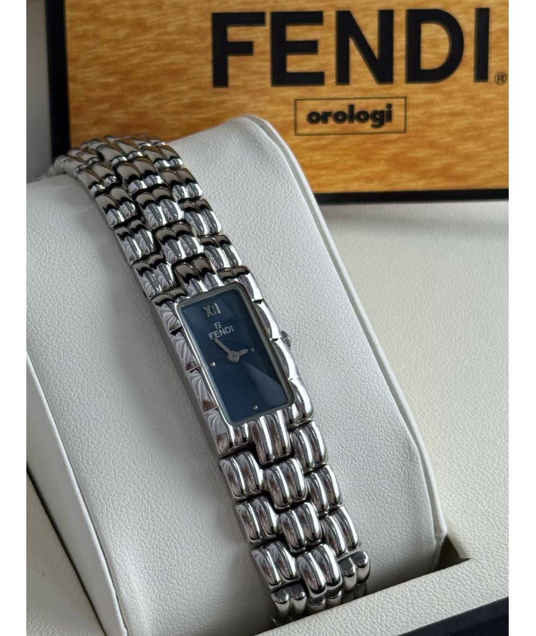 FENDI Серебряные стальные часы, фото 6