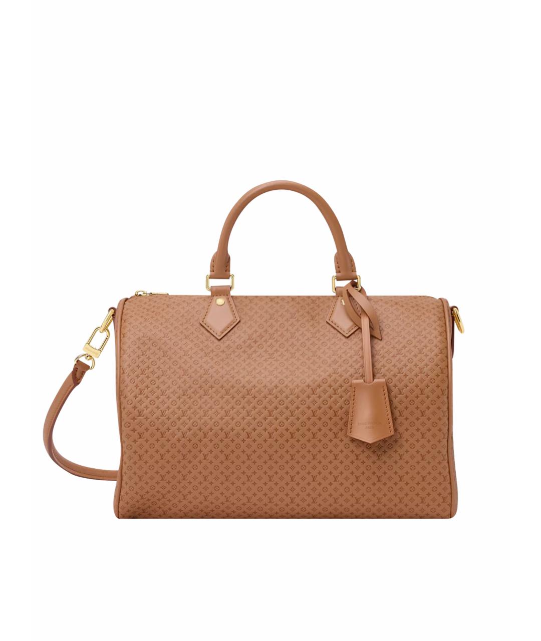 LOUIS VUITTON Коричневая кожаная сумка тоут, фото 1