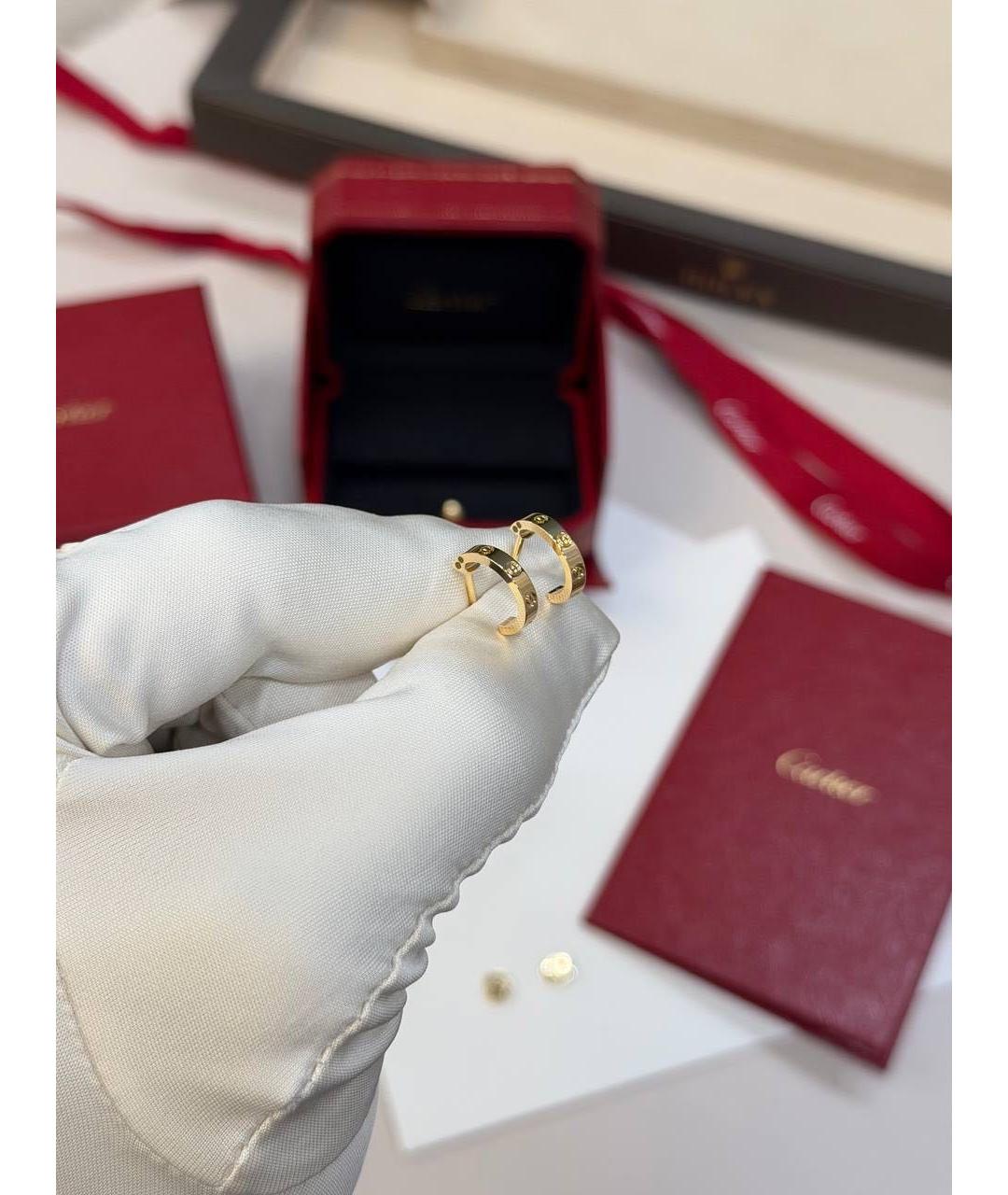 CARTIER Золотые серьги из желтого золота, фото 3
